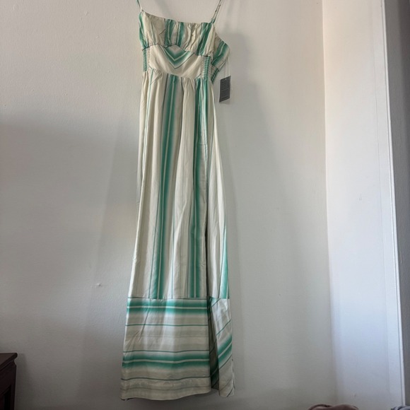 Du Paradis Dresses & Skirts - Du Paradis Striped Smocked Maxi Dress  Euro Summer Cottagecore Milkmaid Boho L